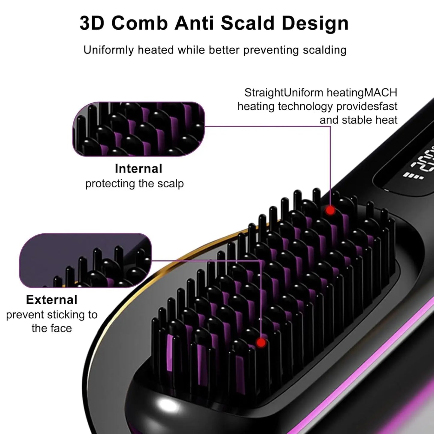 Hair Straightener Brush
