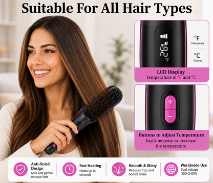 Hair Straightener Brush